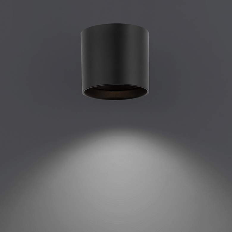 Image 3 Modern Forms Squat 5" Wide Black 4000K LED Outdoor Ceiling Light more views