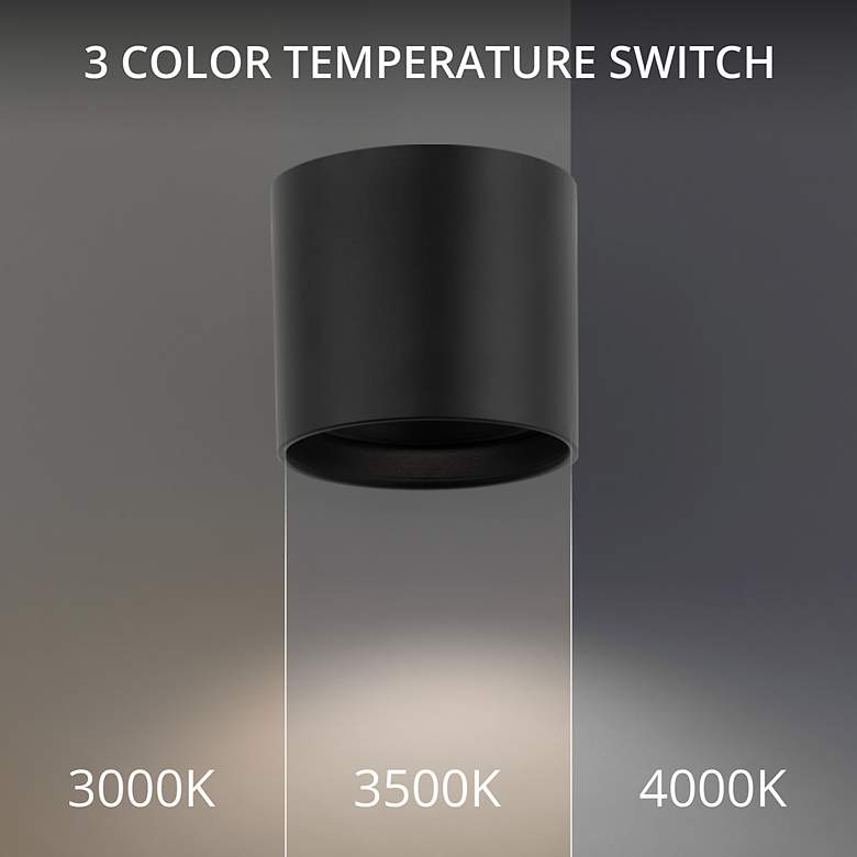 Image 4 Modern Forms Squat 5" Wide Black 4000K LED Outdoor Ceiling Light more views