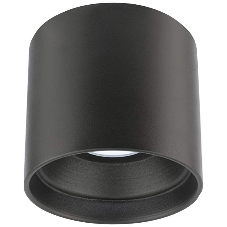 Image 3 Modern Forms Squat 5" Wide Black Outdoor Ceiling Light more views