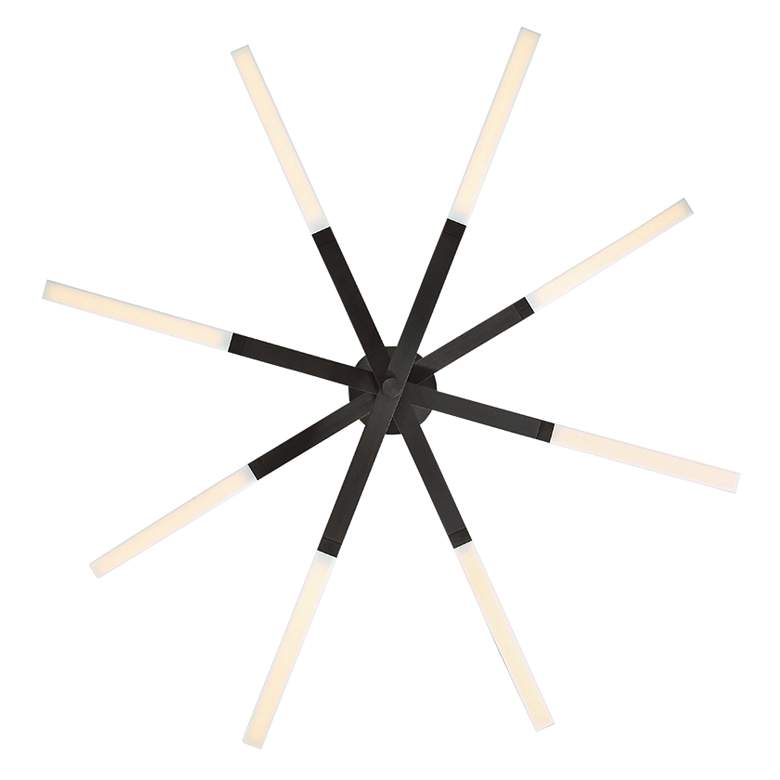 Image 3 Modern Forms Stacked 48" Wide Black 8-Light LED Chandelier more views