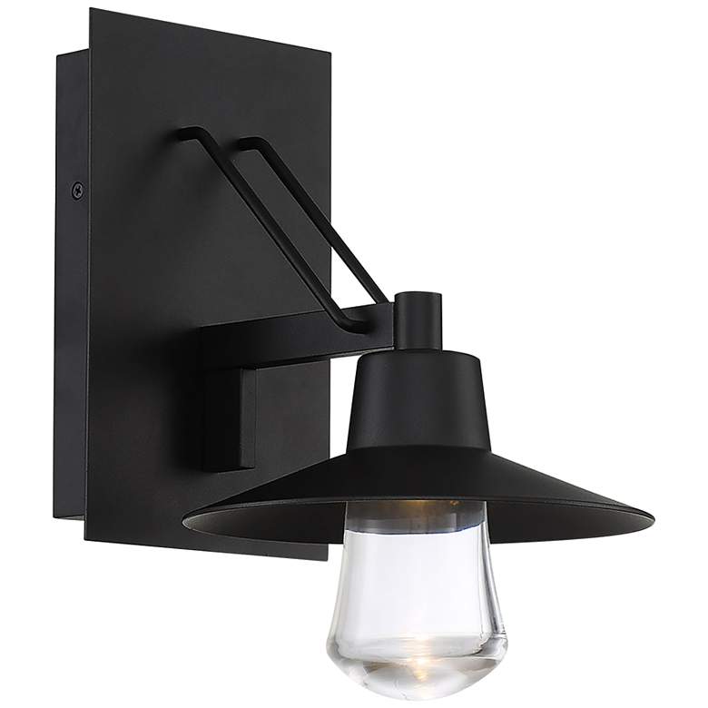 Image 1 Modern Forms Suspense 11" High Black LED Outdoor Wall Light