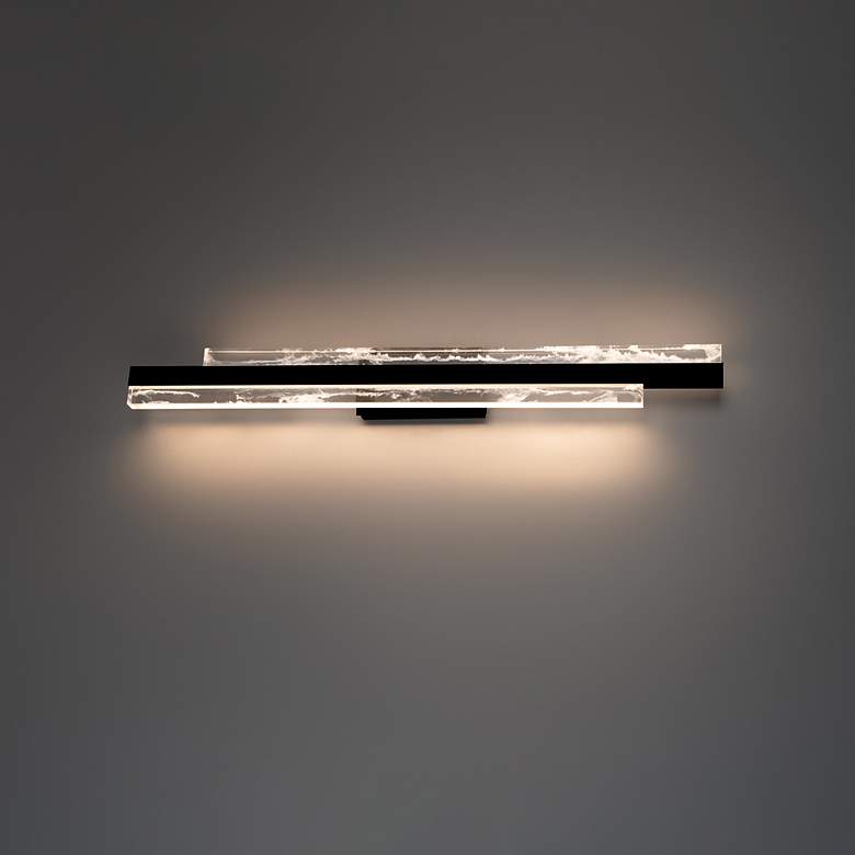 Image 1 Modern Forms Tandem 27" Wide Black LED Vanity Bath Light