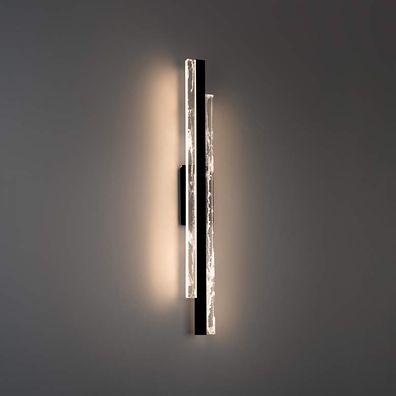 Image 4 Modern Forms Tandem 27" Wide Black LED Vanity Bath Light more views