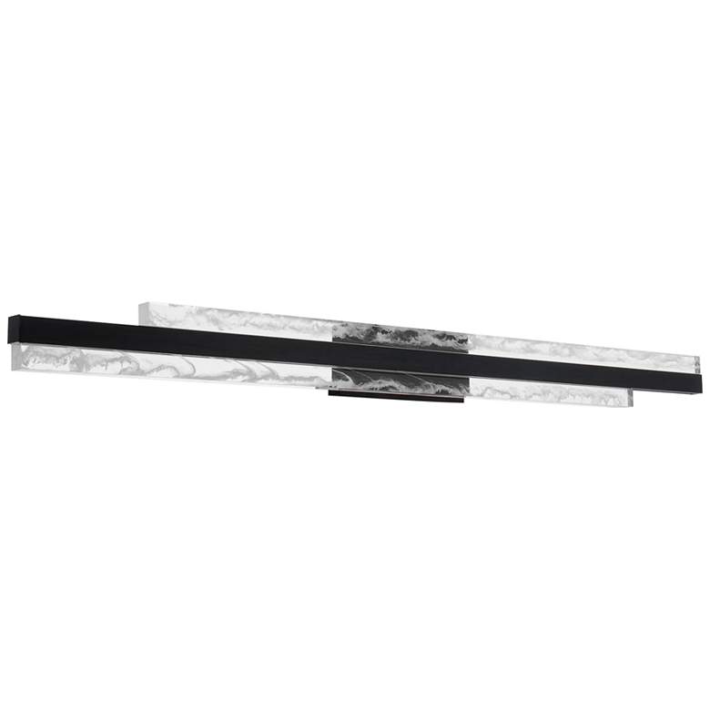 Image 3 Modern Forms Tandem 37" Wide Black LED Vanity Bath Light more views
