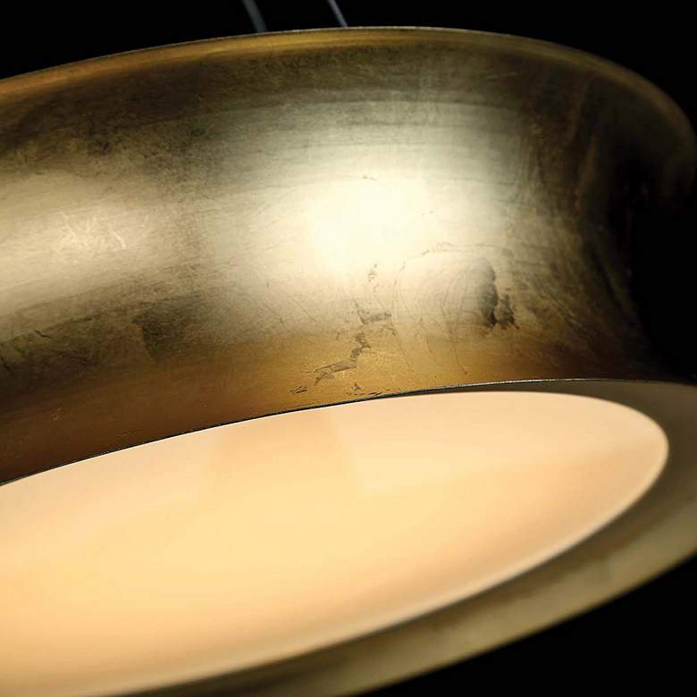 Image 4 Modern Forms Tango 20" Wide Gold Leaf LED Pendant Light more views