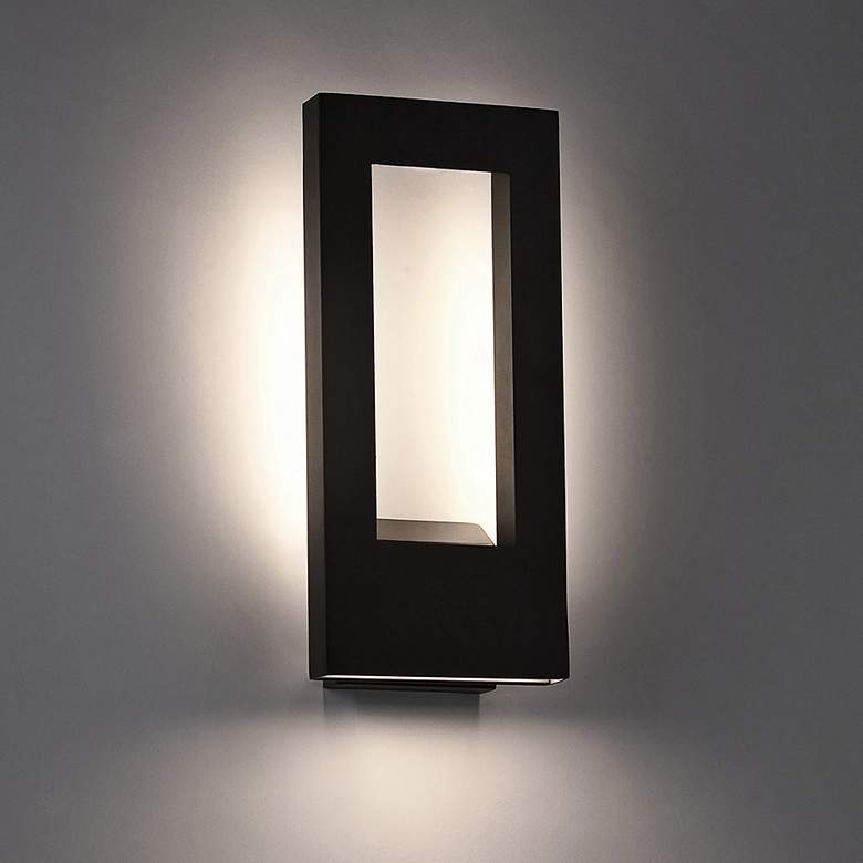 Image 2 Modern Forms Twilight 16" High Bronze LED Outdoor Wall Light more views