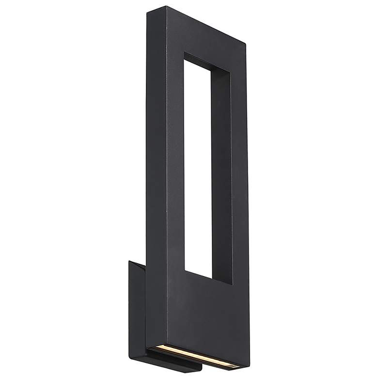 Image 1 Modern Forms Twilight 21" High Black LED Outdoor Wall Light