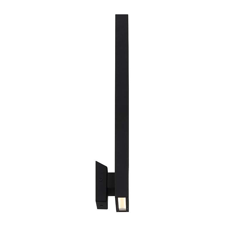 Image 2 Modern Forms Twilight 21" High Black LED Outdoor Wall Light more views