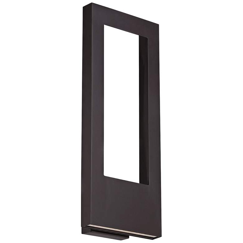 Image 1 Modern Forms Twilight 21" High Bronze LED Outdoor Wall Light