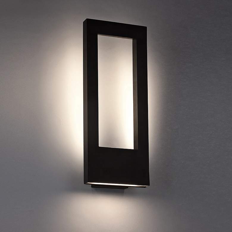 Image 2 Modern Forms Twilight 21" High Bronze LED Outdoor Wall Light more views