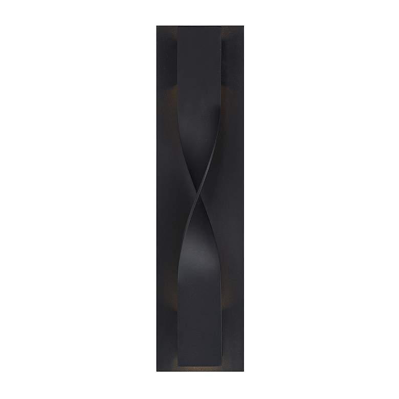 Image 2 Modern Forms Twist 20" High Black LED Outdoor Wall Light more views