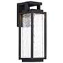 2_Modern Forms Two If By Sea 18"H Black LED Outdoor Wall Light