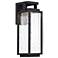 Modern Forms Two If By Sea 18"H Black LED Outdoor Wall Light