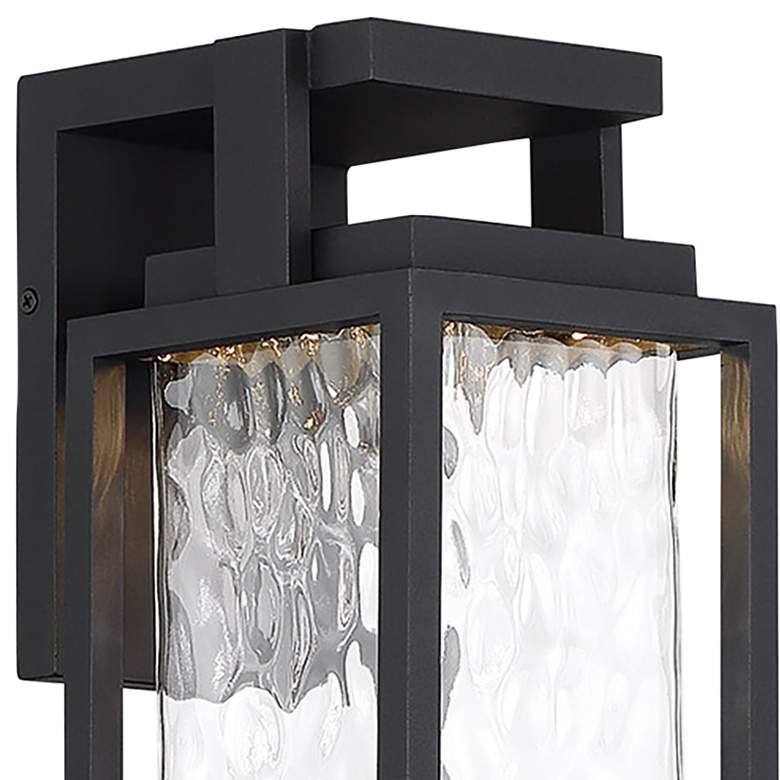 Image 3 Modern Forms Two If By Sea 18"H Black LED Outdoor Wall Light more views