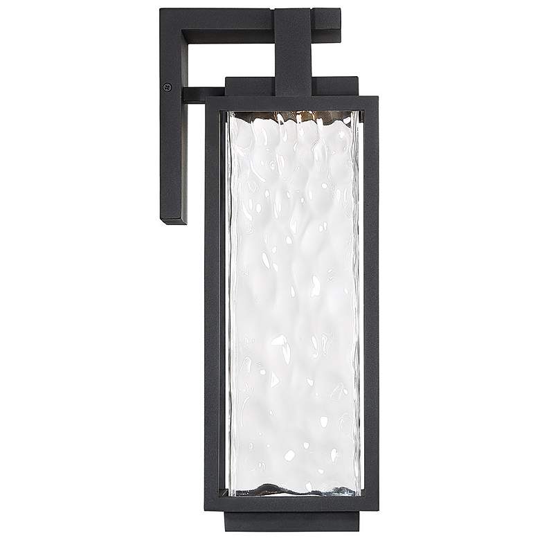 Image 5 Modern Forms Two If By Sea 18"H Black LED Outdoor Wall Light more views