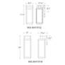5_Modern Forms Two If By Sea 18"H Black LED Outdoor Wall Light more views
