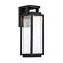 1_Modern Forms Two If By Sea 25"H Black LED Outdoor Wall Light