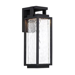Modern Forms Two If By Sea 25"H Black LED Outdoor Wall Light