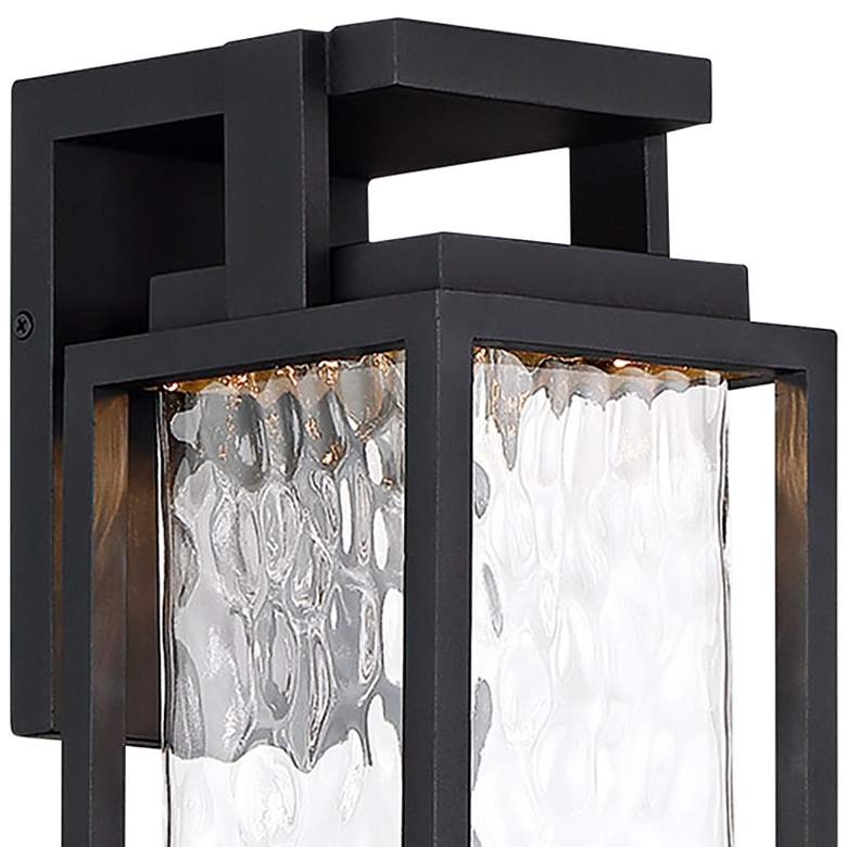Image 2 Modern Forms Two If By Sea 25"H Black LED Outdoor Wall Light more views