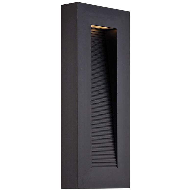 Image 1 Modern Forms Urban 16" High Black Dark Sky LED Outdoor Wall Light