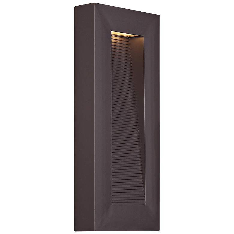 Image 1 Modern Forms Urban 16" High Bronze Dark Sky LED Outdoor Wall Light