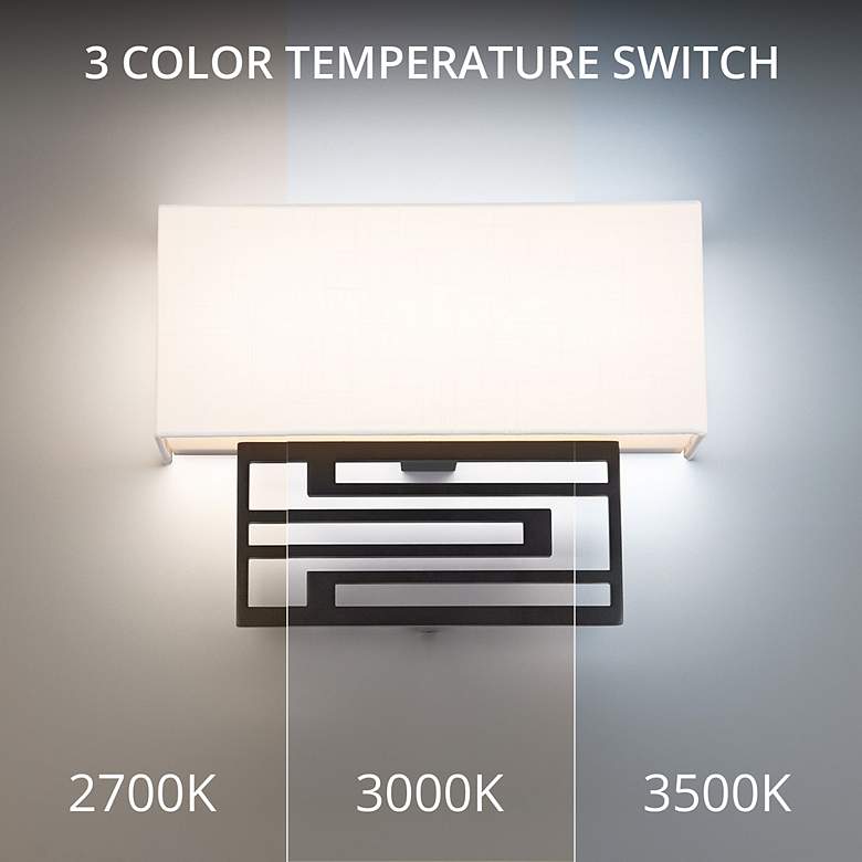 Image 4 Modern Forms Vander 10 3/4" High Black LED Wall Sconce more views