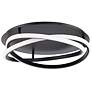 3_Modern Forms Veloce 18" Wide Black Spiral Ring LED Ceiling Light