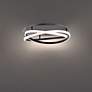 5_Modern Forms Veloce 18" Wide Black Spiral Ring LED Ceiling Light more views
