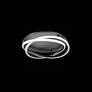 6_Modern Forms Veloce 18" Wide Black Spiral Ring LED Ceiling Light more views