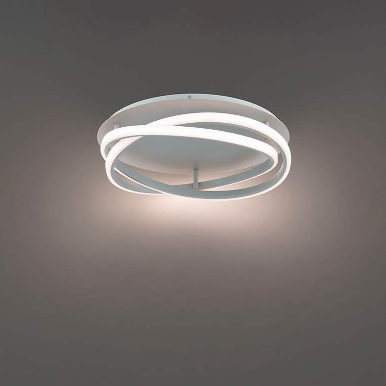 Image 3 Modern Forms Veloce 18" Wide Titanium Modern LED Ceiling Light more views