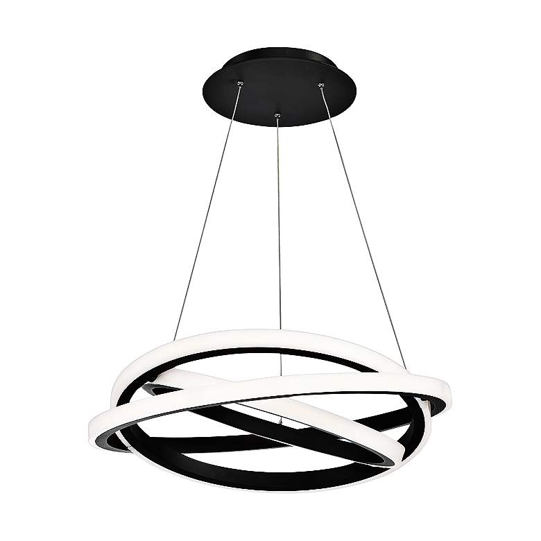 Modern Forms Veloce 26&quot; Wide Black 3-Light LED Pendant