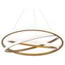 1_Modern Forms Veloce 38" Wide Aged Brass LED Chandelier