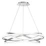 Modern Forms Veloce 38" Wide Titanium 3-Light LED Ring Pendant
