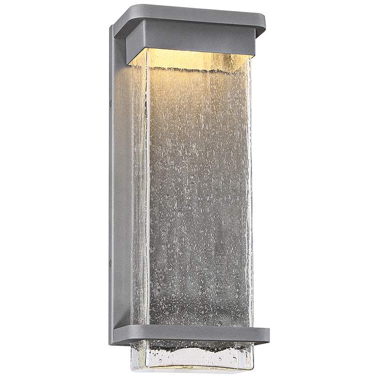 Image 1 Modern Forms Vitrine 16 inchH Graphite LED Outdoor Wall Light