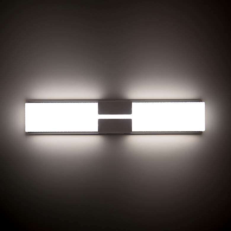 Image 4 Modern Forms Vodka 37" Wide Black LED Bath Light more views