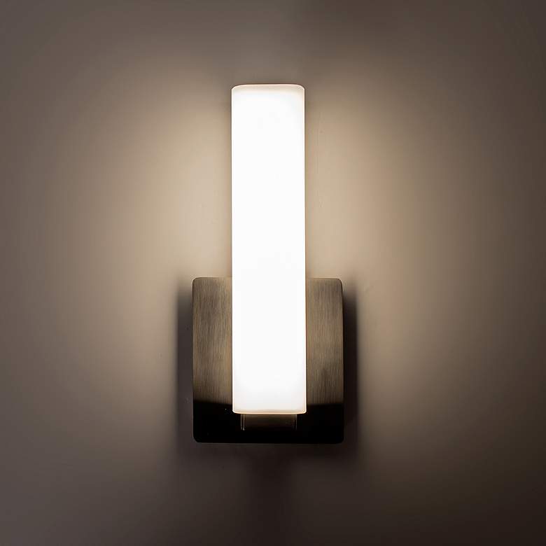 Image 3 Modern Forms Vogue 11" High Brushed Nickel LED Wall Sconce more views