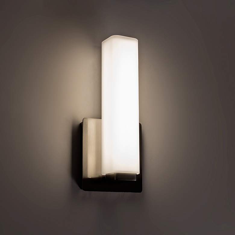 Image 4 Modern Forms Vogue 11" High Brushed Nickel LED Wall Sconce more views