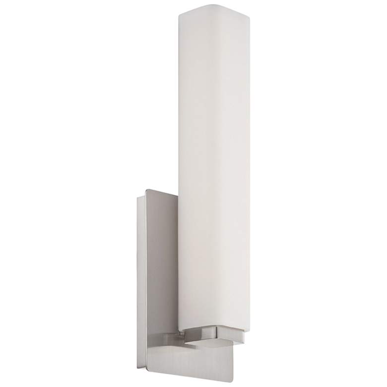 Image 1 Modern Forms Vogue 15" High Brushed Nickel LED Wall Sconce
