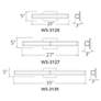3_Modern Forms Vogue 20" Wide Chrome LED Bath Light more views