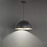3_Modern Forms Yolo 18" Dark Bronze and Gold Leaf LED Dome Pendant Light more views