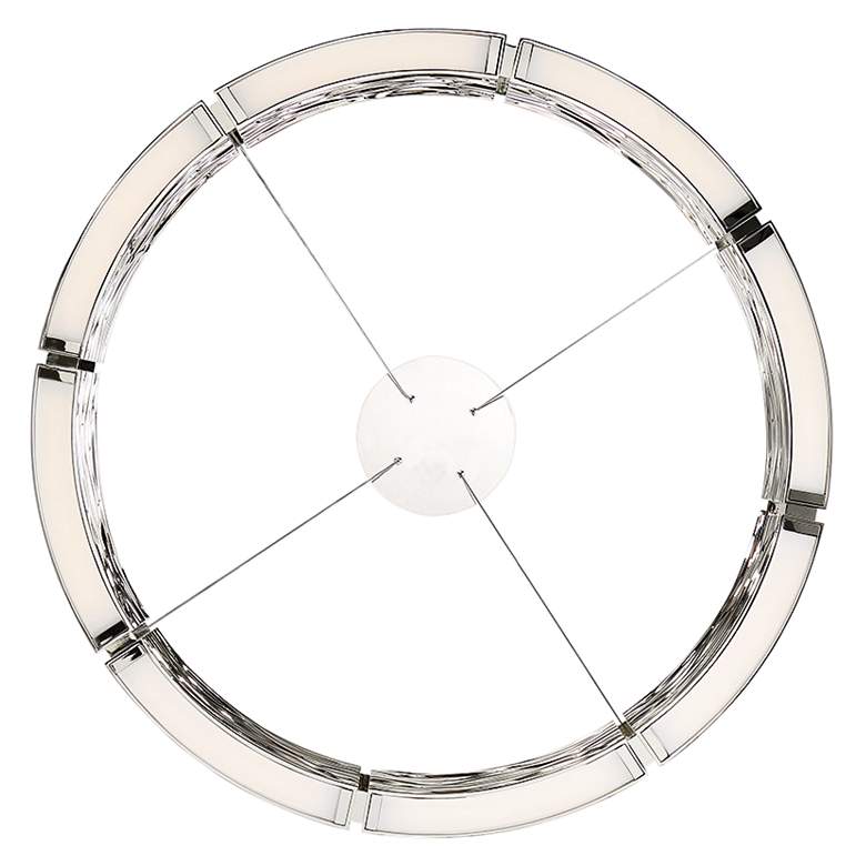 Image 5 Modern Forms Zelda 29"W Polished Nickel 8-Light LED Pendant more views