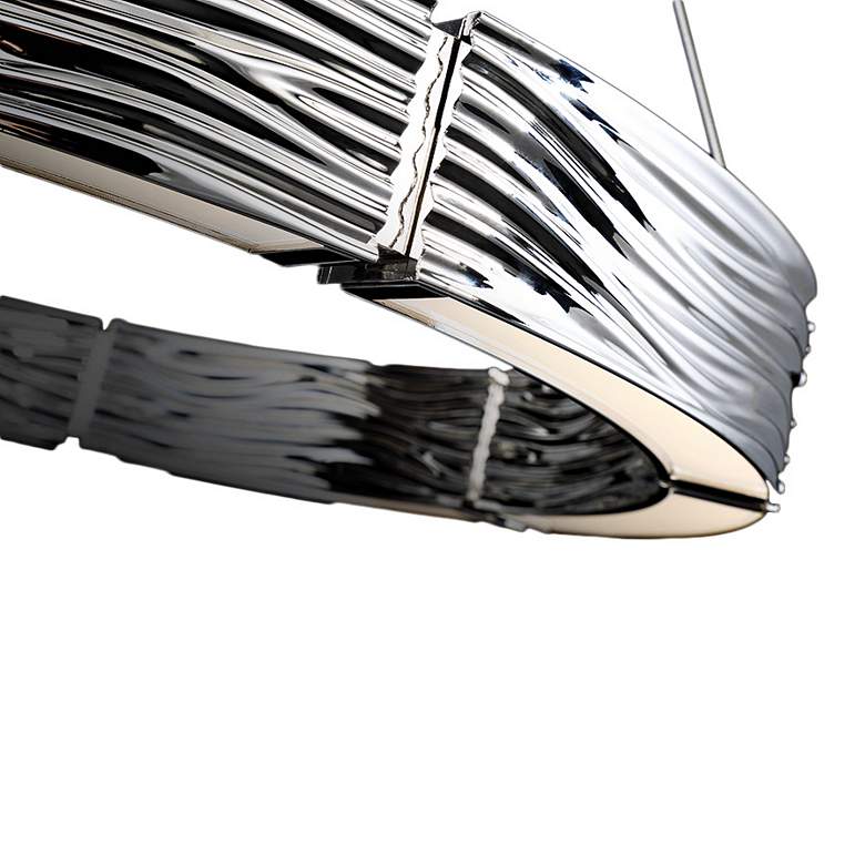 Image 6 Modern Forms Zelda 29"W Polished Nickel 8-Light LED Pendant more views