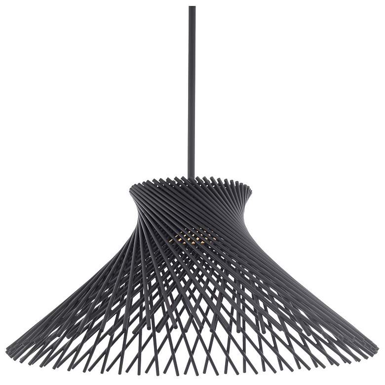 Image 1 Modern Forms Zenya 23" Wide Black Finish Modern LED Pendant