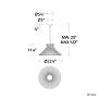 5_Modern Forms Zenya 23" Wide Black Finish Modern LED Pendant more views