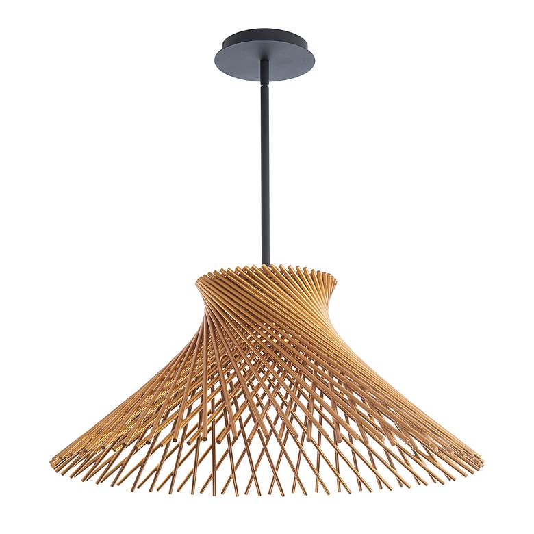 Image 4 Modern Forms Zenya 23" Wide Gold Finish Modern LED Pendant more views