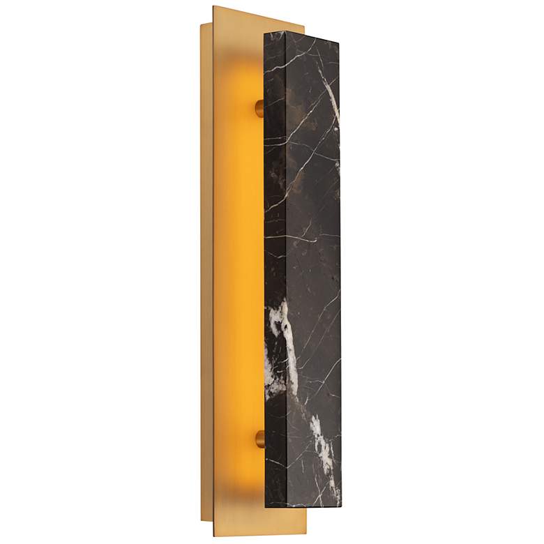 Image 2 Modern Forms Zurich 18"High Golden Black LED Wall Sconce