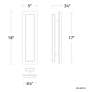 5_Modern Forms Zurich 18"High Golden Black LED Wall Sconce more views