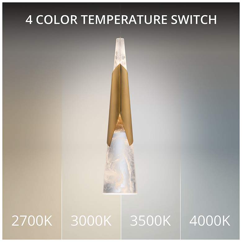 Image 3 Modern FormsKilt Aged Brass 2700-3000-3500-4000K more views