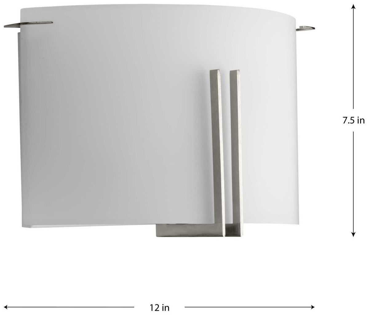 Image 4 Modern Glass Sconce Two-Light Wall Sconce more views