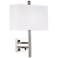 Modern Headboard Plug-In Wall Lamp with Outlet and USB Port